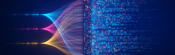 Abstract neural network connections representing Deep Learning