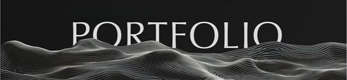 Portfolio website mockup or abstract design elements